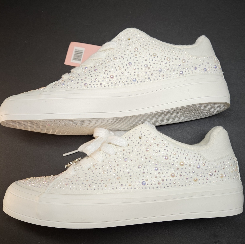 Juicy Couture Alanis Bdazzled Pearl Platform Women’s Sneaker - Picture 11 of 11
